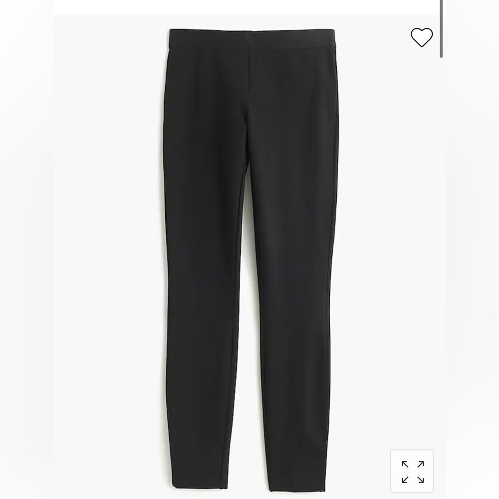 J Crew Pixie Pants Black Stretch - image 1